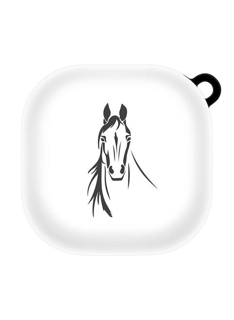 StylePods Custom Case Samsung Galaxy Buds Pro (2021) / Buds Live Case With Anti-Lost Keychain - Arabian Stallion