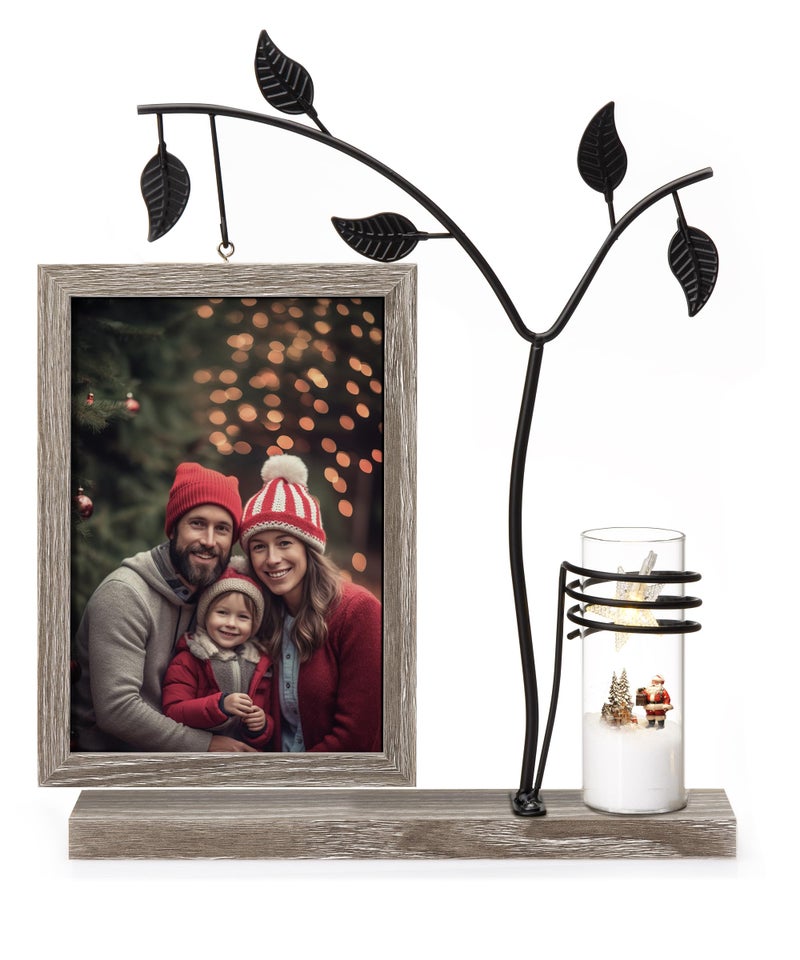 إطار صورة 5x7 Afuly مع مزهرية براعم للنباتات Flower Family Picture Fame