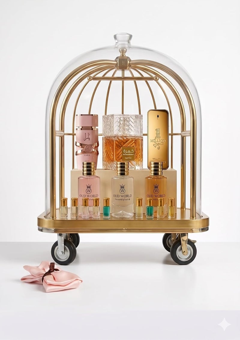 Oud World مجموعة عود وورلد - 10 عبوات كومبو - يارا، خمرة ووان مليون - ثلاثي عطور فاخرة بنغمات حلوة، حارة وفانيليا - هدية عطرية مميزة للرجال والنساء - Image 1