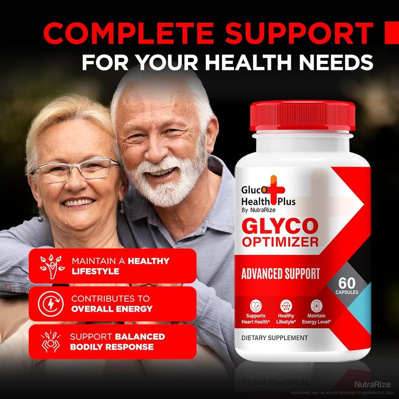 NutraRize 3 Pack Gluco Health Plus Official Gluco Health  Glyco Optimizer Formula Premium Blend to Support Healthy levels  Overall Wellbeing AllNatural GlucoHealth Plus Pastillas Review 180 Capsules - Image 4
