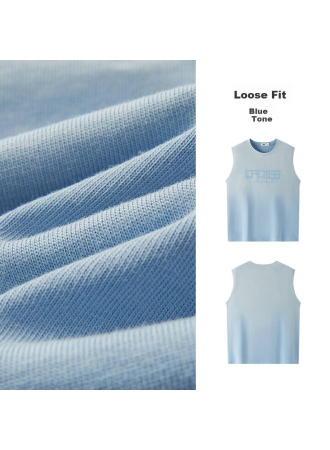 Semir Men's Summer Cotton Letter Print Sleeveless Gradient Wide Shoulder Knit Vest 101325102104 - Image 5