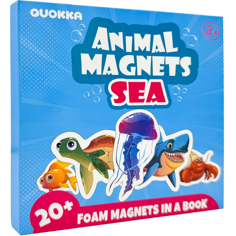 QUOKKA Travel Magnetic Puzzles for Toddlers 13 20Pcs Sea Game with Playbook Fun Travel Game Toy for Kids Ages 35 Strong Magnets for Car Activities Fun Toddler Puzzle Ages 24 - Image 3