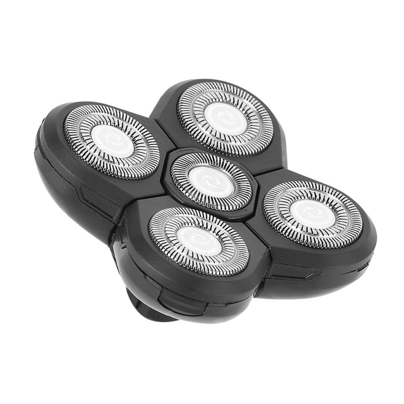 Electric Beard Shaver 5 Blade Rotating Head Waterproof Accessory Replacement - Image 4