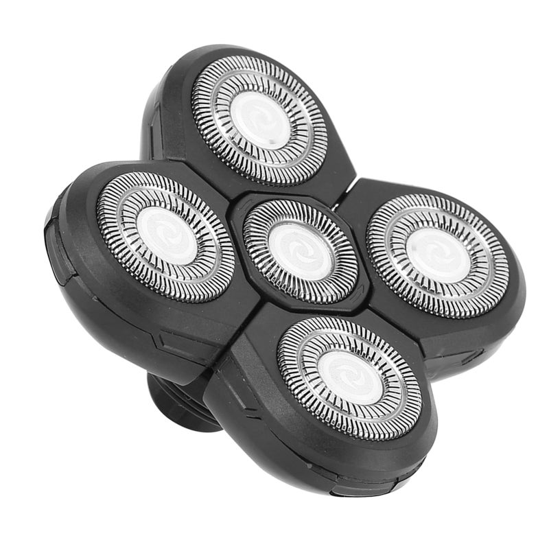 Electric Beard Shaver 5 Blade Rotating Head Waterproof Accessory Replacement - Image 3