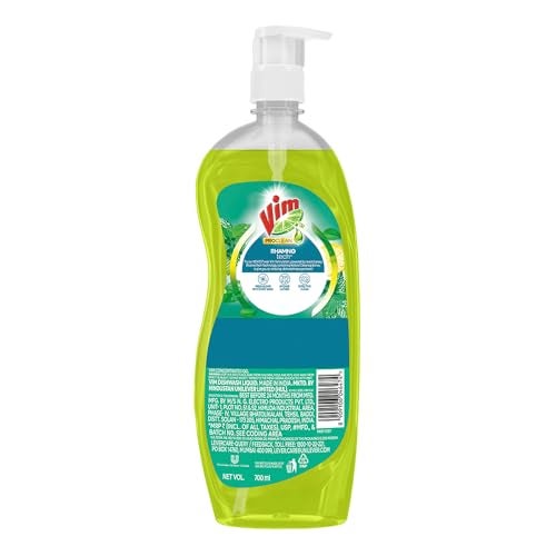 Vim ProClean Dishwash Liquid with Mint powered by RhamnoTech™, Fresh Bloom with Every Wash, Removes Tough Grease and Odours, 700 ml - Image 2