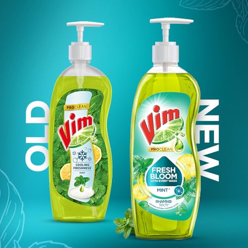 Vim ProClean Dishwash Liquid with Mint powered by RhamnoTech™, Fresh Bloom with Every Wash, Removes Tough Grease and Odours, 700 ml - Image 4