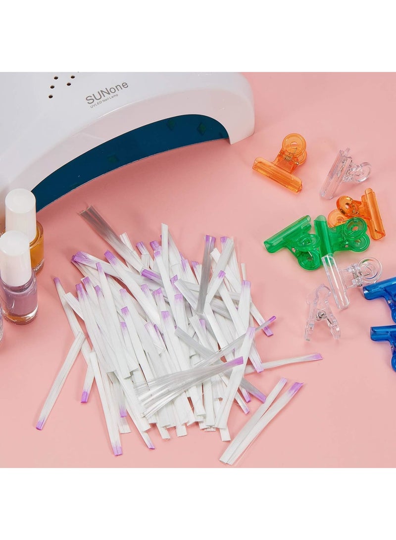 سيوسي Fiber Nail Kit, Fiberglass Nail Extension Set, Quick Shaping Manicure Tools, Nails Building Materials for Fake Tips, Acrylic Gel Nails, Salon Use, DIY Art, Professional Nail Technician Kit (100 Pcs) - Image 5