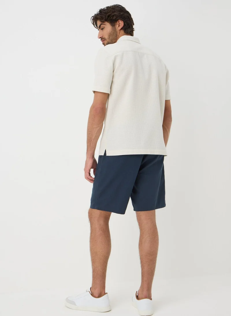Matalan Navy Linen Chino Shorts