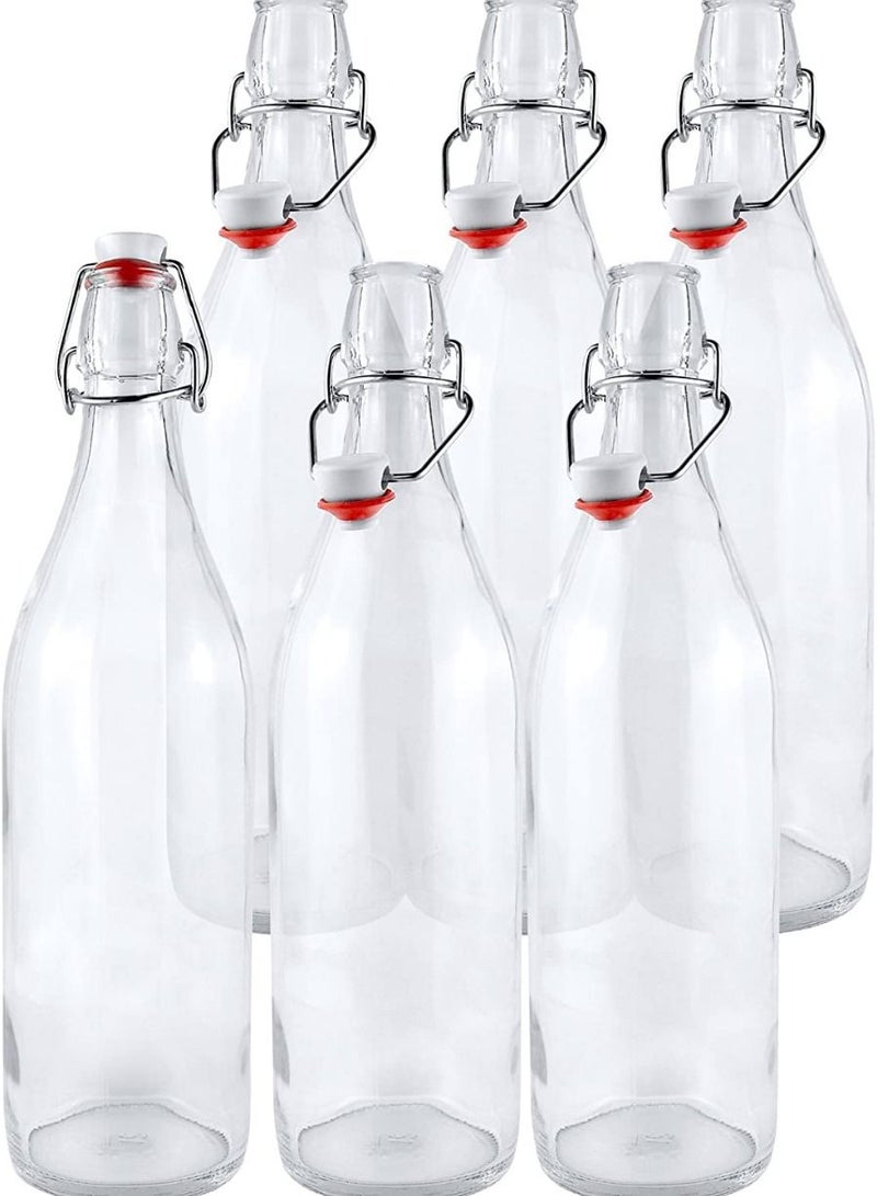 QUESERA HARMONY GLASS BOTTLE WITH CLIP TOP 500ML - Image 1