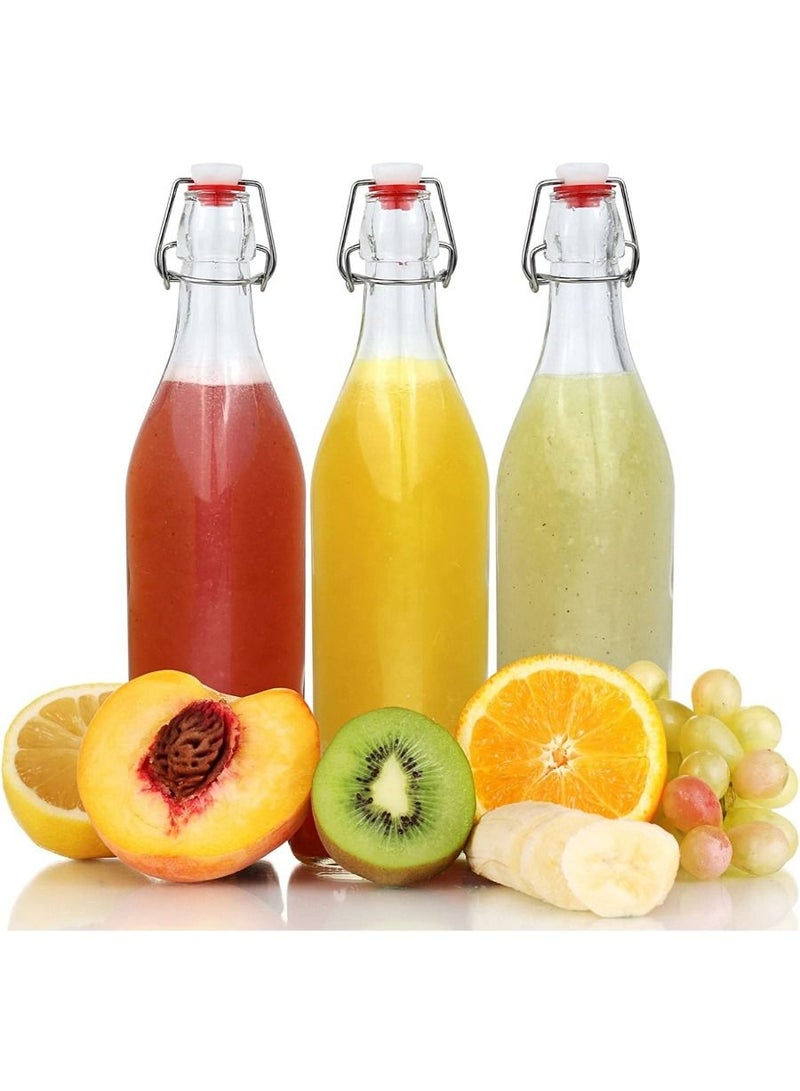 QUESERA HARMONY GLASS BOTTLE WITH CLIP TOP 500ML - Image 4