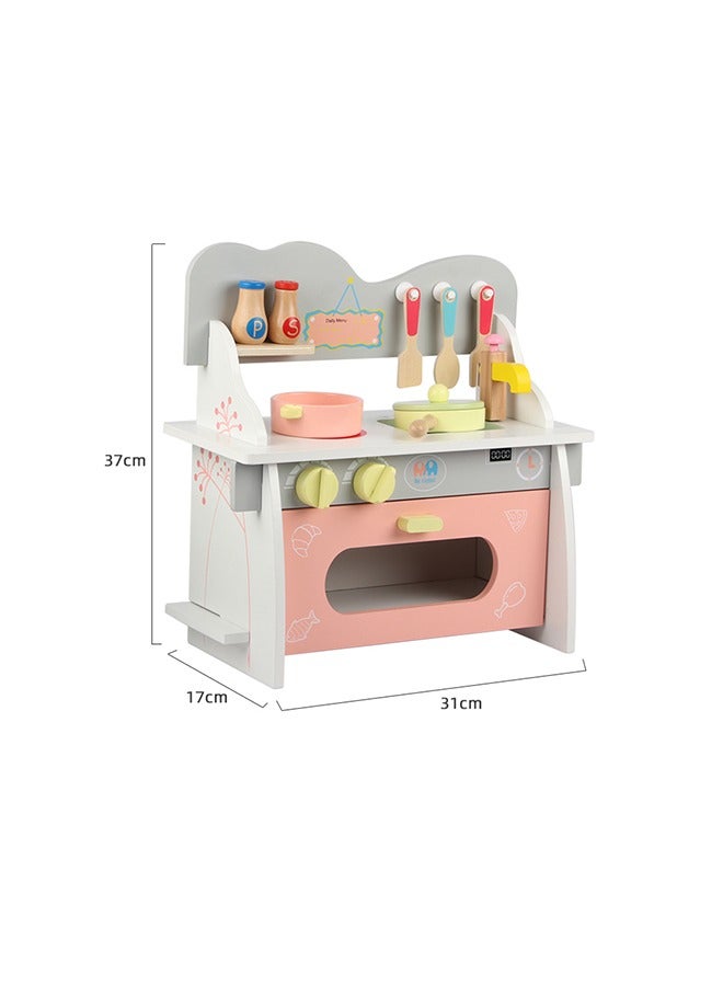JSAITOYS Fun Wooden Children'S Kitchen Toy Stove To Stimulate Baby Cooking Ideas - Image 5