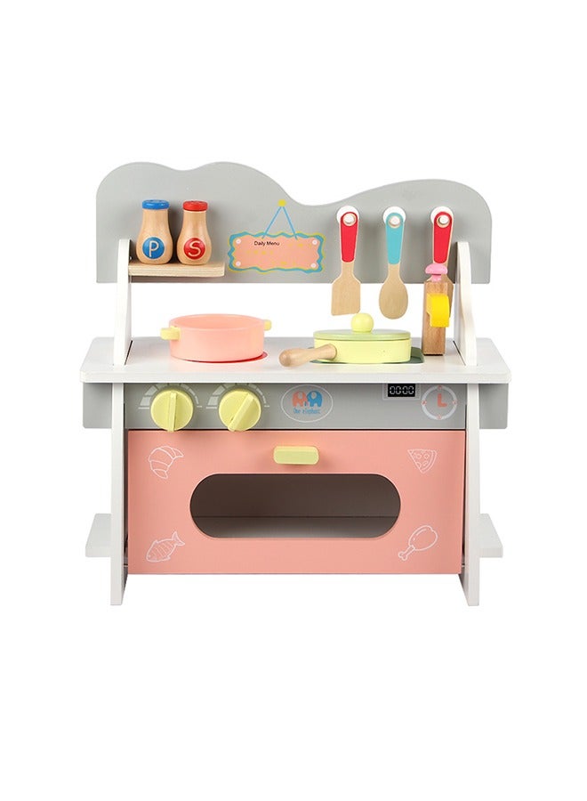 JSAITOYS Fun Wooden Children'S Kitchen Toy Stove To Stimulate Baby Cooking Ideas - Image 1