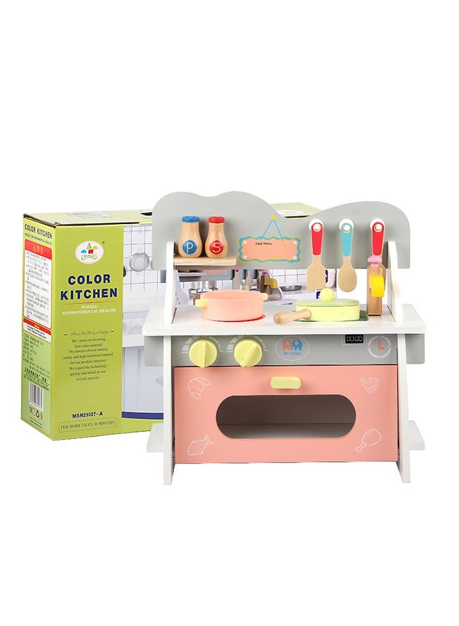 JSAITOYS Fun Wooden Children'S Kitchen Toy Stove To Stimulate Baby Cooking Ideas - Image 3
