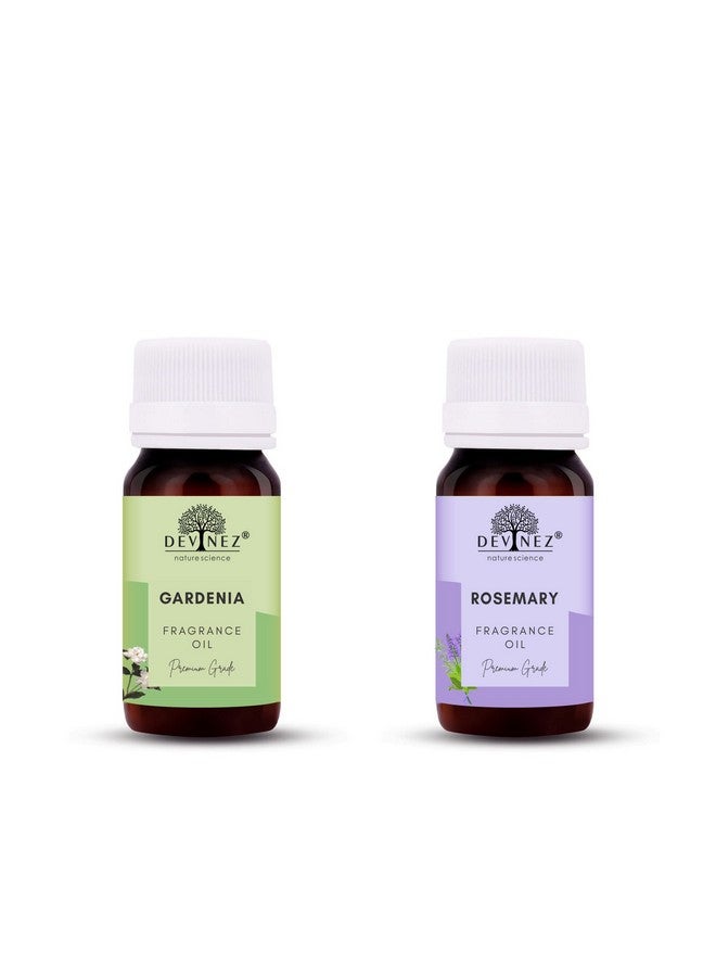ديفينيز زيت عطري من ديفينيز غاردينيا وإكليل الجبل للناشر/ناشر الروائح بالموجات فوق الصوتية/ناشر الشموع الصغيرة/ناشر الروائح بالقصب، 60 مل لكل منهما - Image 1