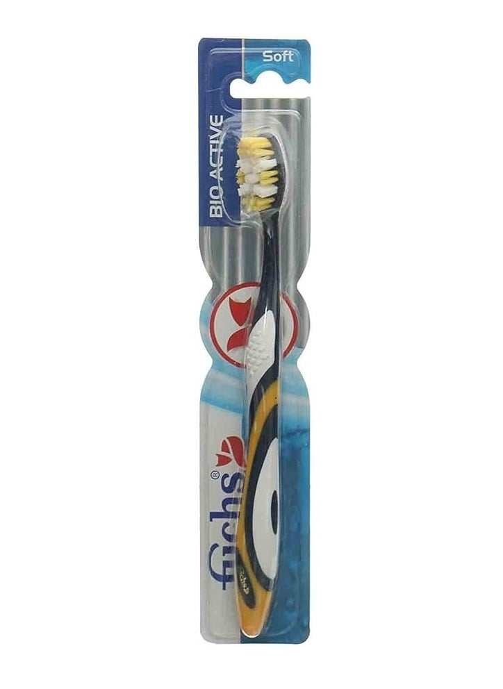 FUCHS Bio Active Soft Toothbrush Multicolour 