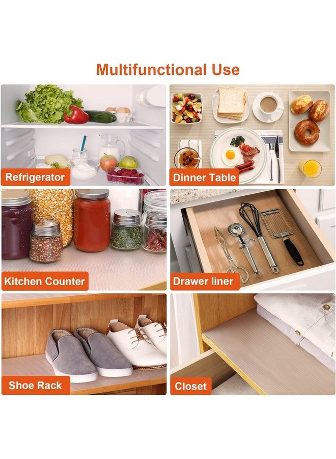 Ash & Roh Anti-Slip Solid Place Mat Waterproof EVA Liners for Kitchen Cabinets, Drawers, Tables - Food Grade, Textured, Washable, Multipurpose Shelf Mats (TRANSPRENT, 45 x 100) - Image 4