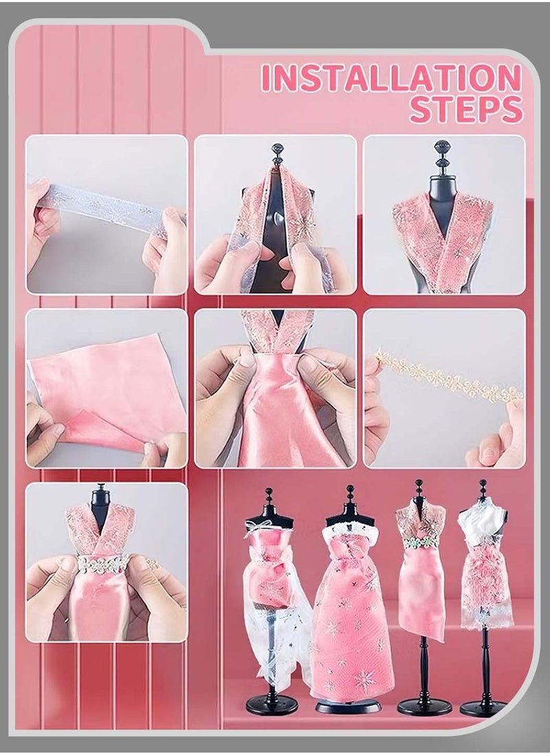 Moovant - Fashion Designer Kit for Girls, DIY Craft & Art Design Tool Set for Kids, British Princess Dress Sewing Kit - Image 1