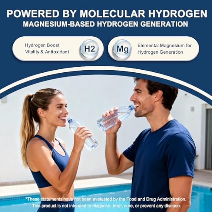 NUISM Hydrogen Water Tablets with Magnesium,Hydrogen Tablets for Drinking Water,Antioxidant and Cellular Health Support, H2 Molecular Tabs,90 Tablets - Image 5