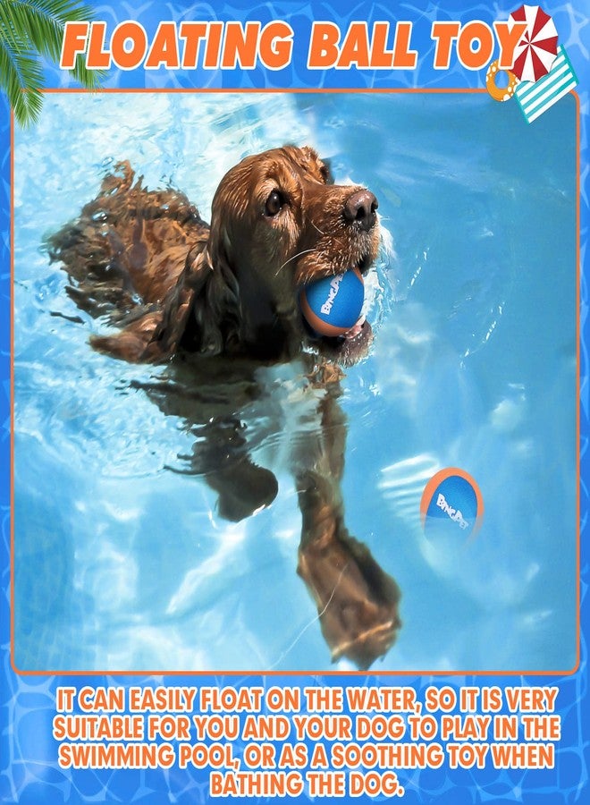 BINGPET Dog Pool Toy,2 Pack Water Floating Ball for Summer Pool Games,Dog Water Bouncing Balls,Interactive Dog Summer Games Toys,Soft Dog Chew Balls for Small and Medium Dogs - Image 5