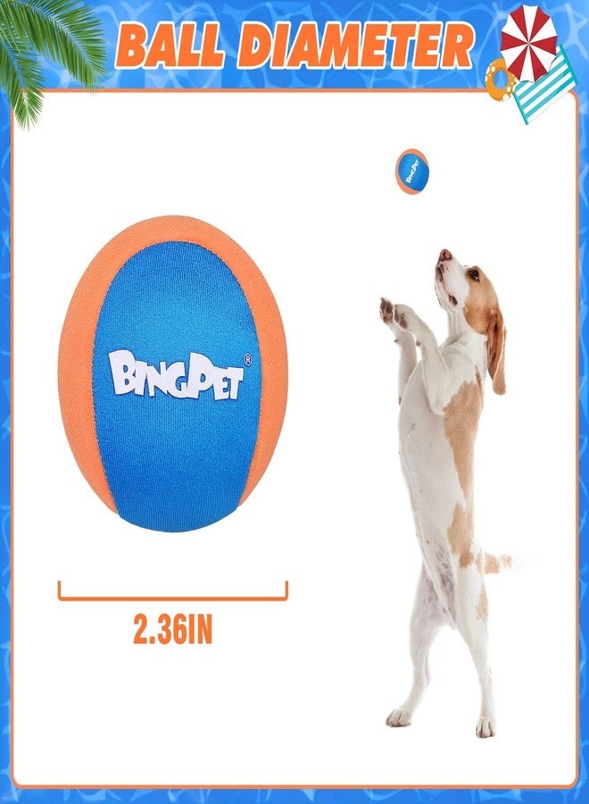 BINGPET Dog Pool Toy,2 Pack Water Floating Ball for Summer Pool Games,Dog Water Bouncing Balls,Interactive Dog Summer Games Toys,Soft Dog Chew Balls for Small and Medium Dogs - Image 2