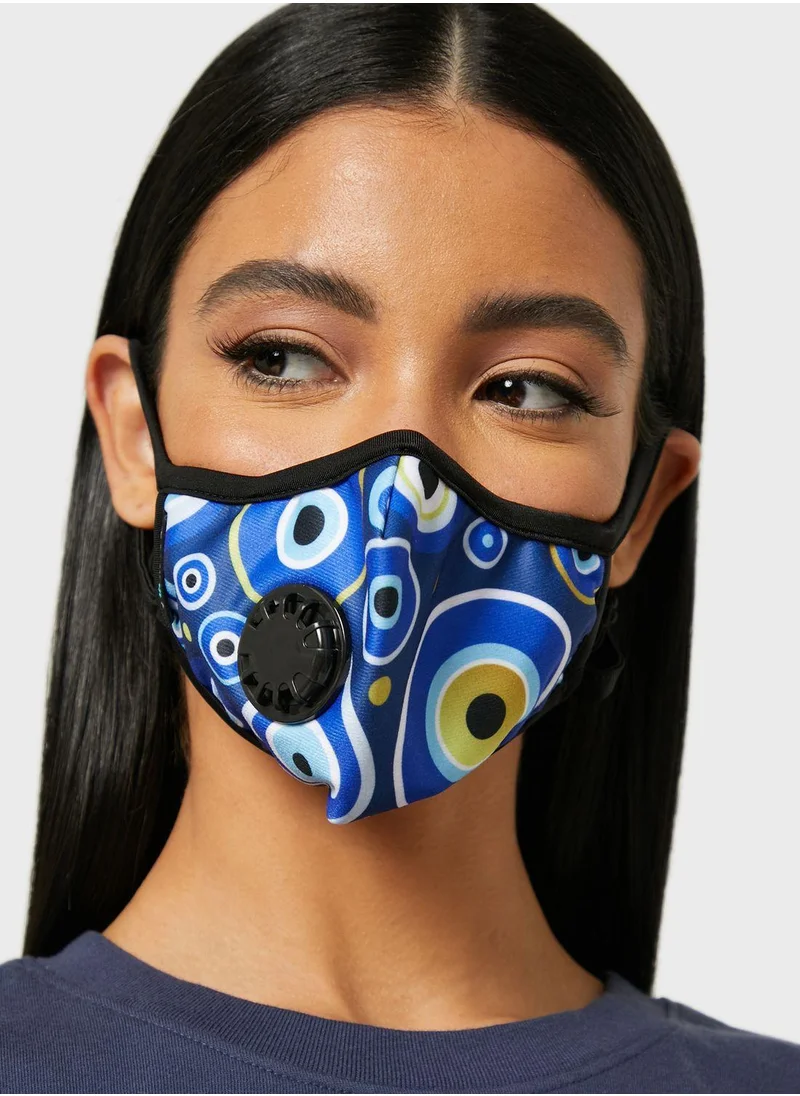 Nomad Mask Eye Print Mask With Vent