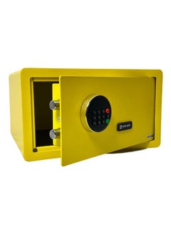 LOTFY GROUP Digital Safe -  Money Security Box with Electronic Keypad and 2 Manual Override Keys - Home safe , Office Yellow Colour . ( H23 * W42 * D37 CM )  - Image 1