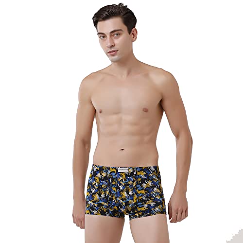 MacroMan Printed Mini Trunk for Men | 100% Cotton | Inner Elastic | Pack of 5 - Image 5