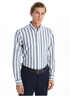 Regular Fit Long Sleeve Striped Men's Shirt - pzsku/Z71F34D1CB08CF917B49FZ/45/_/1735652156/70443307-ed00-457f-bab2-2fcb5f431d5c