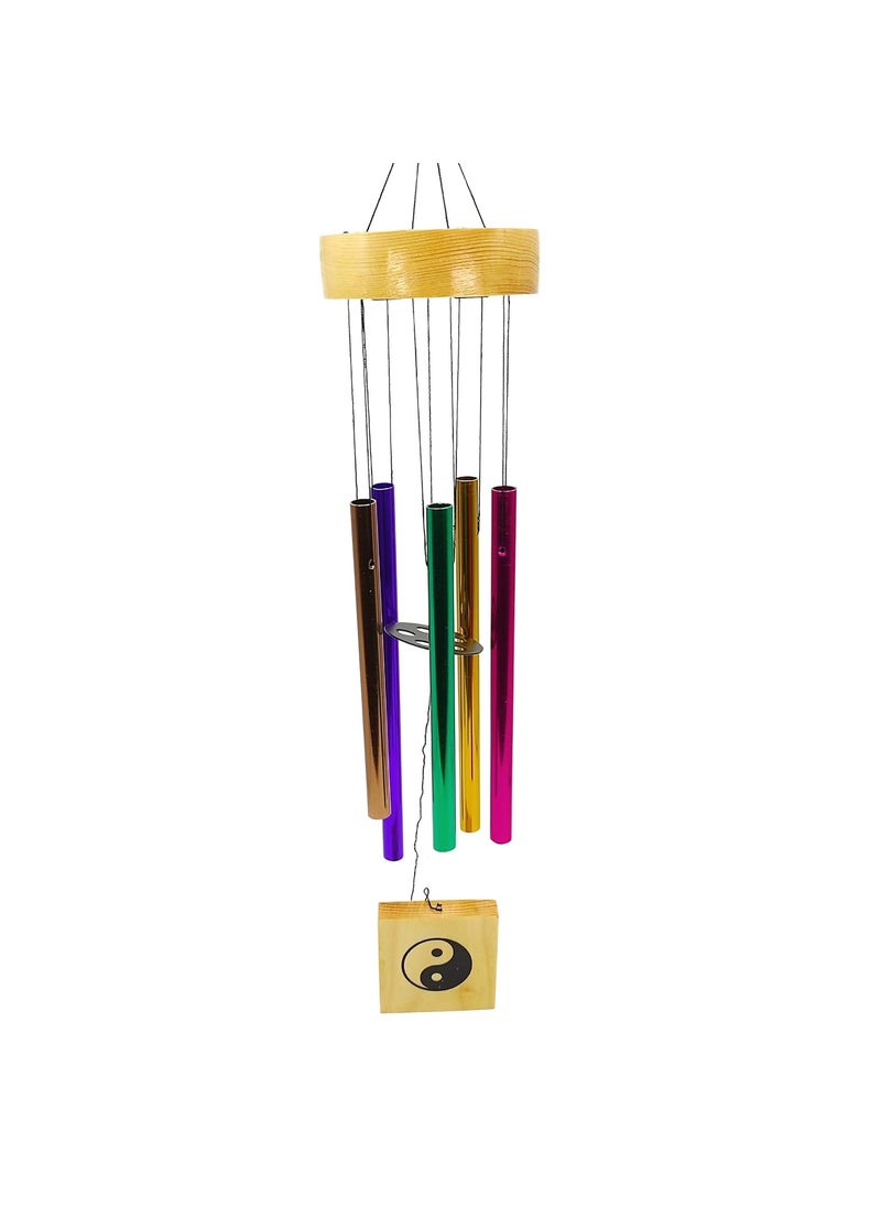 Plus Value Plus Value Wind Chime for Home Decoration Positive Energy Windchimes Balcony Garden Bedroom Decor Good Sound Metal 5 Color Pipes  - Image 4