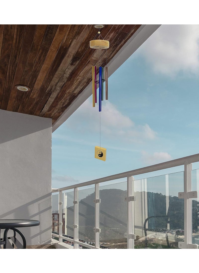 Plus Value Plus Value Wind Chime for Home Decoration Positive Energy Windchimes Balcony Garden Bedroom Decor Good Sound Metal 5 Color Pipes  - Image 2