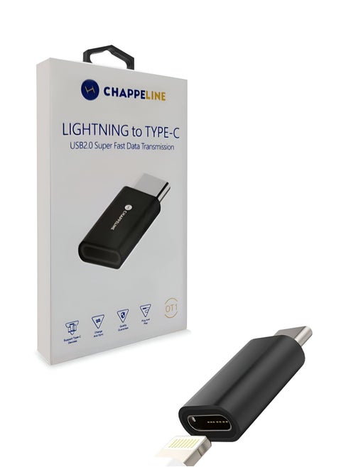 CHAPPELINE OT1 Lightning to Type-C Super Fast Data Transmission - Black