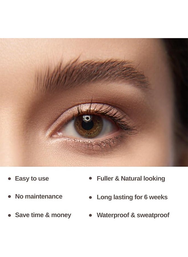 ICONSIGN Eyelash Eyebrow Tint Dye Kit, 2-In-1 Eyelash and Eyebrow, Semi Permanent Eyebrow Dye Cream 7ML - Coffee  - Image 5