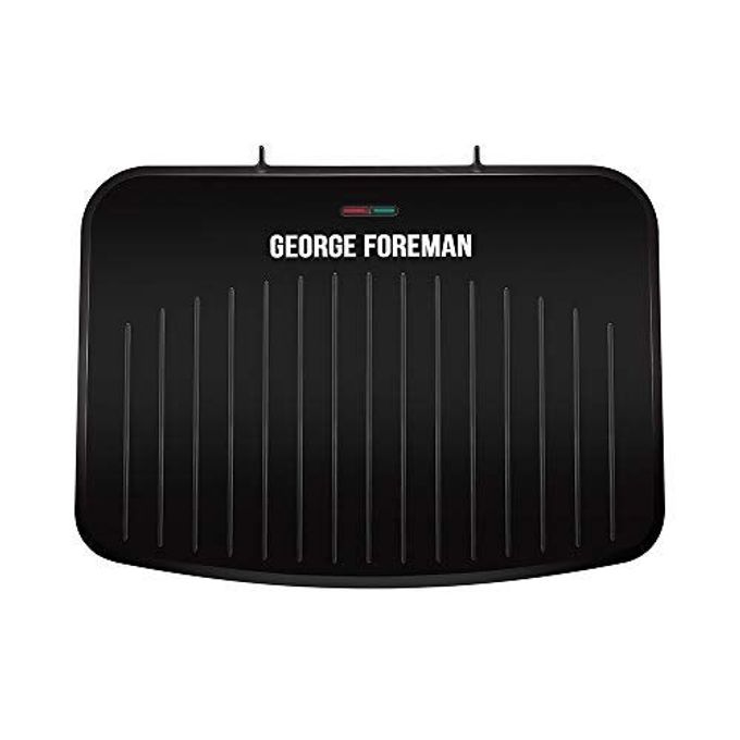 George Foreman Large Electric Fit 2400W Grill Toaster Sandwich Maker | Non stick, Healthy, Griddle, Hot Plate, Panini, BBQ, Energy saving, Vertical storage, Easy clean, Drip tray | Black, 25820 - Image 1