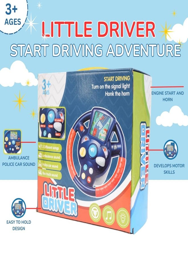 PUREjoy Steering Wheel Toy for Kids Car Driving | Interactive Toy Steering Wheel with Lights & Sounds | 360° Rotating Suction Driving Simulator Toy for Babies & Toddlers - Image 4