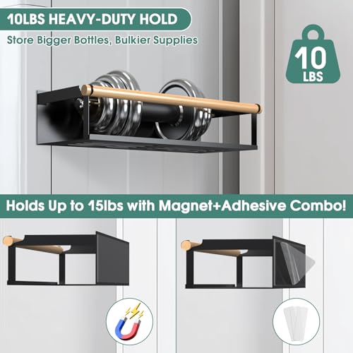POLRAI 4 Pack Magnetic Shelves for Washing Machine Magnetic Shelf for Fridge Powerful Magnetic Shelves with Double Sided Tape for Laundry Room Kitchen Bathroom Organization - Image 4