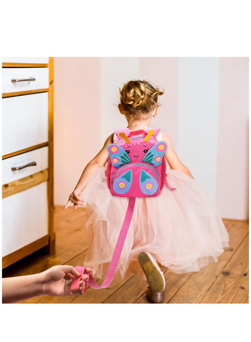 Captaintech Toddler Backpack Leash, Mini Kids Skip Hop Backpack, Toddler Bookbag with Anti Lost Wrist Link, Cute Backpack Harness Leash, Preschool Lunch Boxes Carry Bag for Walking, Travel, Child - Image 3