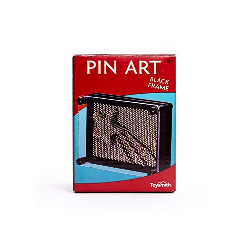 Toysmith Pin Art Fidget 3D Distraction Office Gift, Decor, Coworker gift, Dad 5", Black - Image 1