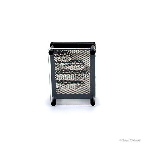 Toysmith Pin Art Fidget 3D Distraction Office Gift, Decor, Coworker gift, Dad 5", Black - Image 3