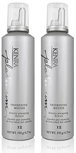 Kenra Platinum Thickening Mousse 12 Volumizing Styler Adds Fullness Body Humidity Protection Up To 48 hours Desity Plumping up tp 150 Thermal Protection All Hair Types 67 oz 2Pack - Image 2