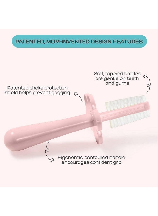 grabease Baby Finger Toothbrush Baby Bath Double Sided Toothbrush Baby Toothbrush Toddler Toothbrush, BPA-Free & Phthalate-Free for Baby & Toddler, 1 Pack, Blush - Image 2