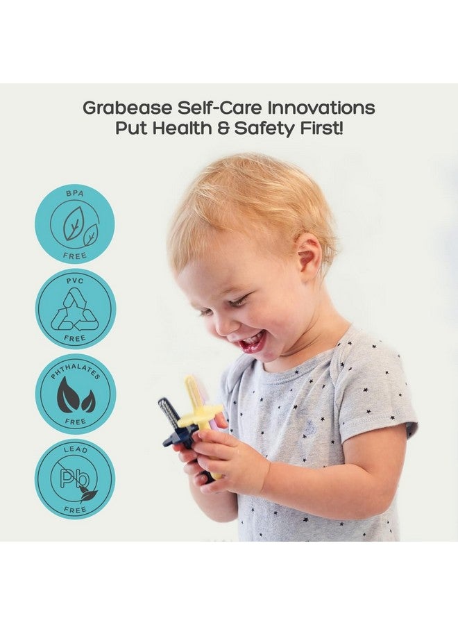 grabease Baby Finger Toothbrush Baby Bath Double Sided Toothbrush Baby Toothbrush Toddler Toothbrush, BPA-Free & Phthalate-Free for Baby & Toddler, 1 Pack, Blush - Image 5