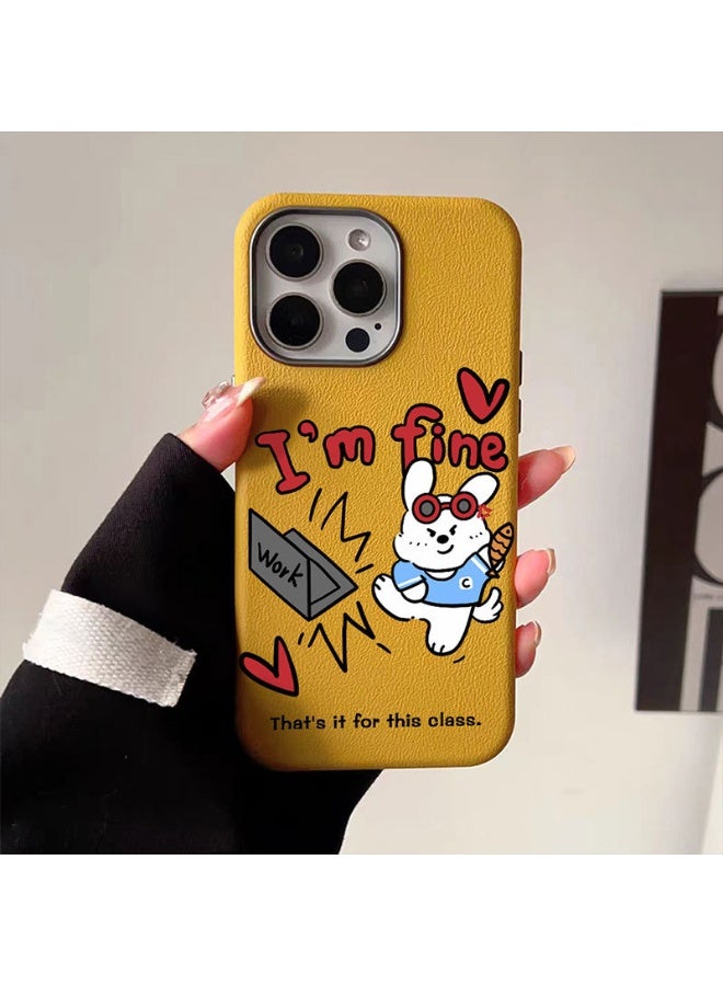 NIBEMINENT Personal Rabbit Protective TPU Case Cover For iPhone 17, Emma Orange - Image 1