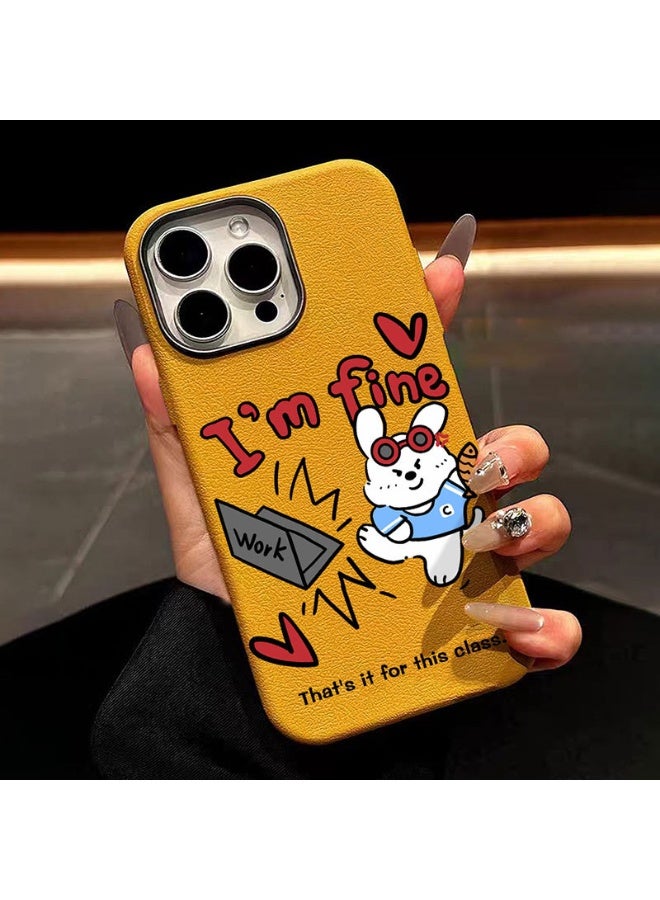 NIBEMINENT Personal Rabbit Protective TPU Case Cover For iPhone 17, Emma Orange - Image 2