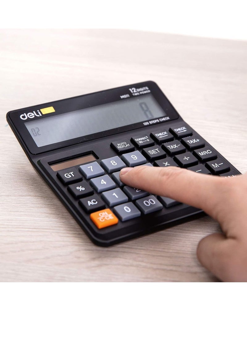 Deli 12-Digit Desktop Calculator With Dual Power And Tax Functions  - Image 3