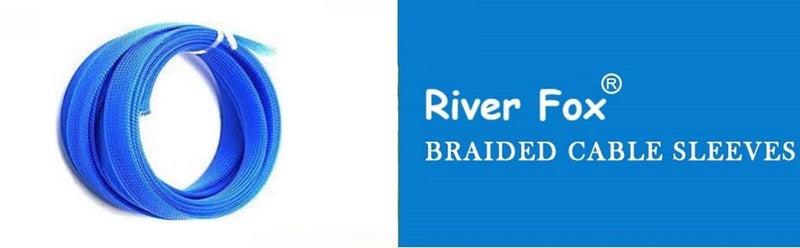 RIVER FOX ® Blue 10 Meters 3mm Polyester Braided Sleeve | Nylon Expandable Braided Sleeve for Wire Protection | Cable Management for USB Power Cord, Audio/Video Cables - Image 5