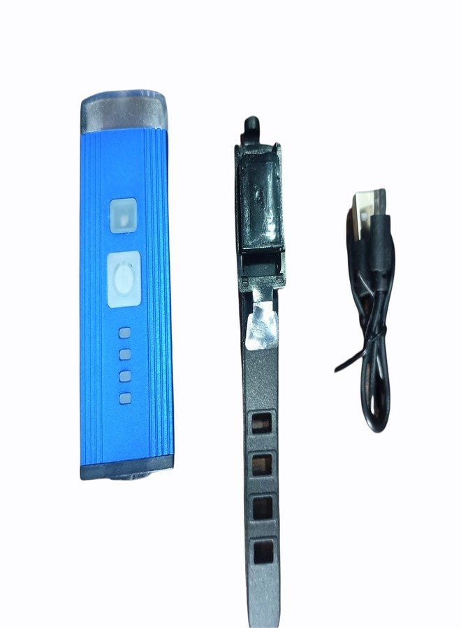 FASTPED®USB Rechargeable Headlight with Side red Light and Automatic on in Dark Mode(Blue) - Image 3