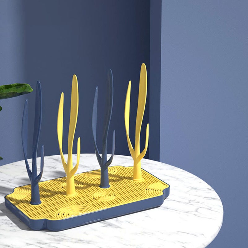 Baby Bottle Dryer Rack Bottle Drying Rack Bottle Drying Bracket with Drainer Tray - Image 2