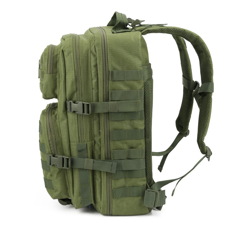 REEBOW GEAR Military Tactical Backpack for Men Large Army 3 Day Assault Pack Molle Bag Backpacks (Green) - Image 2