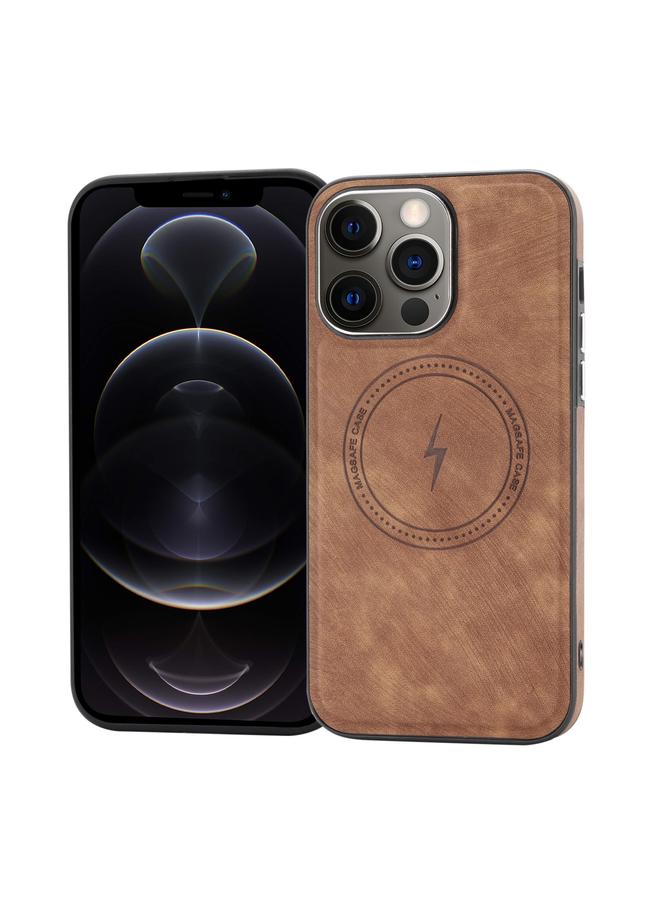 زبون جراب هاتف iPhone 12 Pro Max من الجانب PU Hybrid TPU Magsafe - Image 1