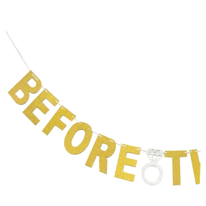 Gold Glitter Pull Flag Banner For Bachelorette Bachelor Party Decorations - Image 5